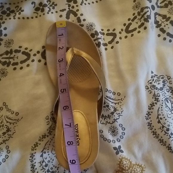 Tan Woven Sandal Wedges - Picture 6 of 6